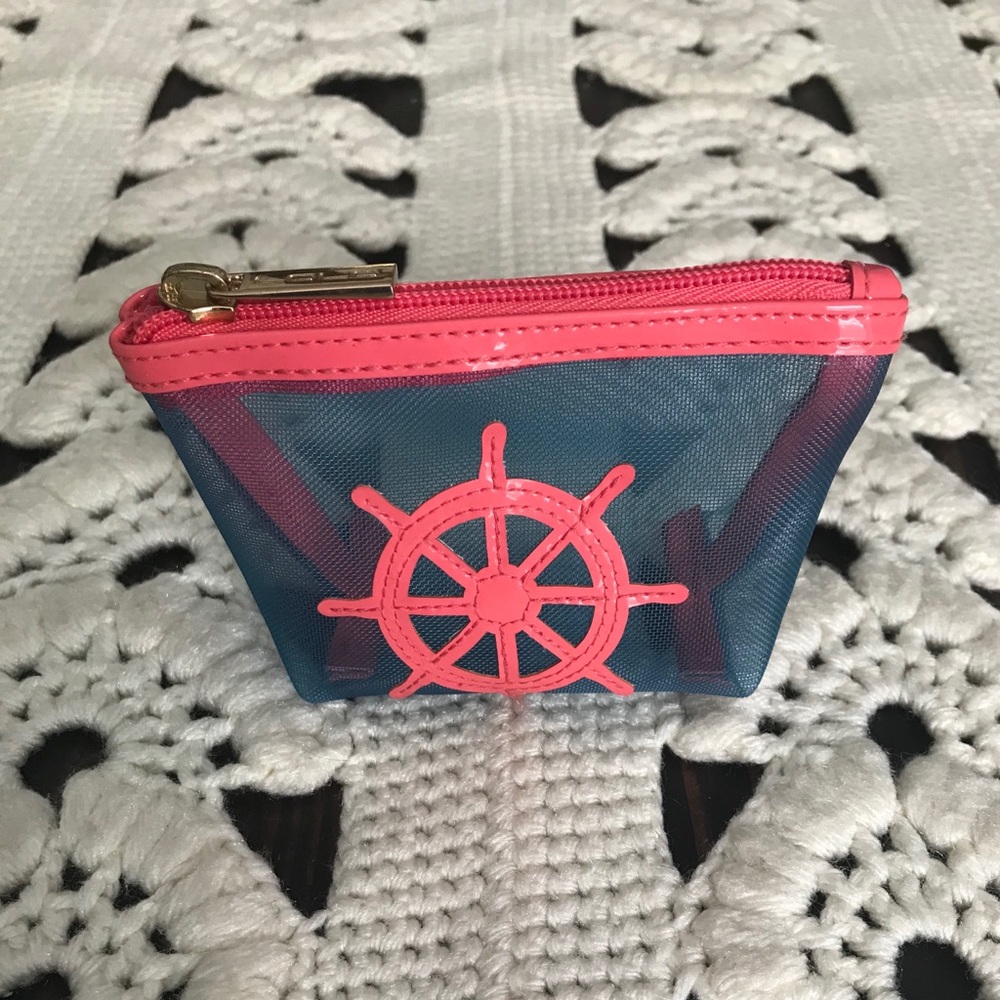 OLOL Nautical Theme Ships Wheel Coin Purse - Picture 10 of 11